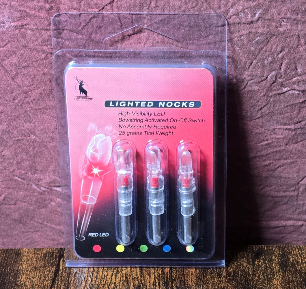 RED LIGHTED NOCKS 3 pack - Retail