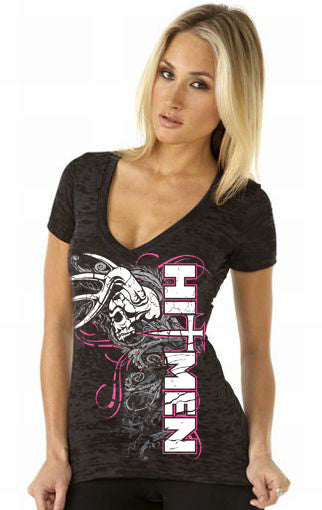 Ladies Hitmen V Neck Tee