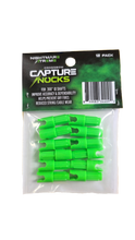 Nightmare Xtreme Crossbow Capture Nocks  FLO Green 12 pack .300 ID Shafts