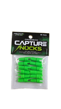 Nightmare Xtreme Crossbow Capture Nocks  FLO Green 12 pack .300 ID Shafts
