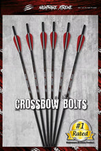 NIGHTMARE XTREME Crossbow Bolts Carbon Half Moon Nocks 12Pcs 20"or 22''