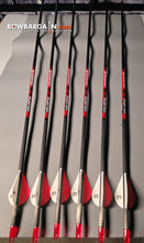 Bloodsport Hunter 350 Spine- Precut 29"  w/ inserts Fletched 1/2 Dozen