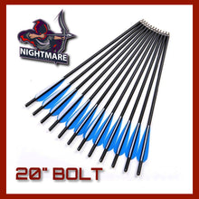 Nightmare Crossbow Bolt 6 Pack - 20" - Half Moon