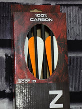 Nightmare - Crossbow Fletched Bolts  Half Moon Nocks- .003" - 6 Pk 100% Carbon 18" 20" 22"