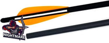 Nightmare - Crossbow Fletched Bolts  Half Moon Nocks- .003" - 6 Pk 100% Carbon 18" 20" 22"