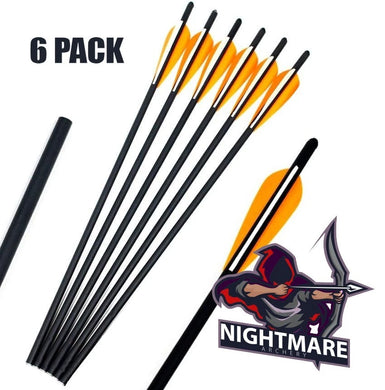 Nightmare - Crossbow Fletched Bolts  Half Moon Nocks- .003