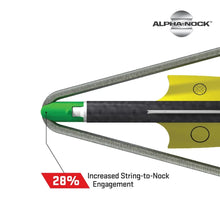 TenPoint EVO-X Center Punch 16" Carbon Crossbow Bolts w/ Alpha-Nock 4 PK-YELLOW