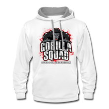 Gorilla Squad Contrast Hoodie - white/gray