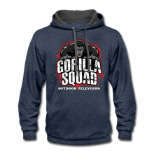 Gorilla Squad Contrast Hoodie - indigo heather/asphalt