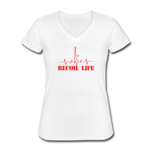 Recoil Life Women's V-Neck T-Shirt - white