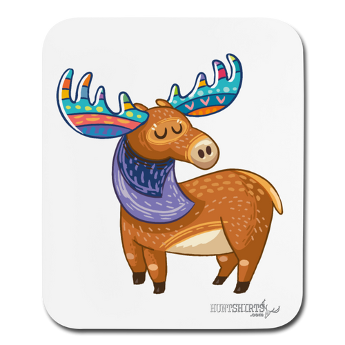 Moose 2 Mouse pad Vertical - white